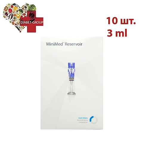 Резервуари для інсулінової помпи Medtronic 3 мл MMT-332A, 10 шт., фото 1