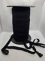 Резинка ажурная для пошива нижнего белья 1,25 см 100 ярдов ( 91 м ) черная