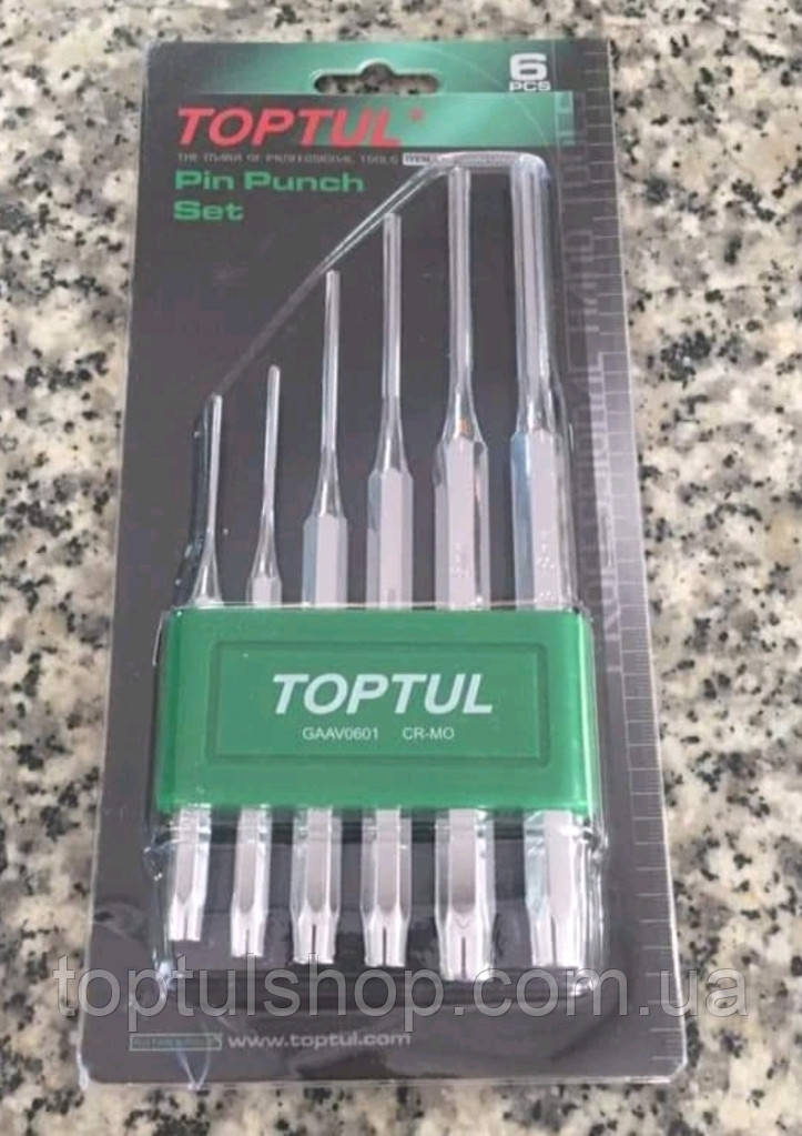 Набір выколоток TOPTUL 6 шт. GAAV0601: продаж, ціна у Києві. Пробійники ...
