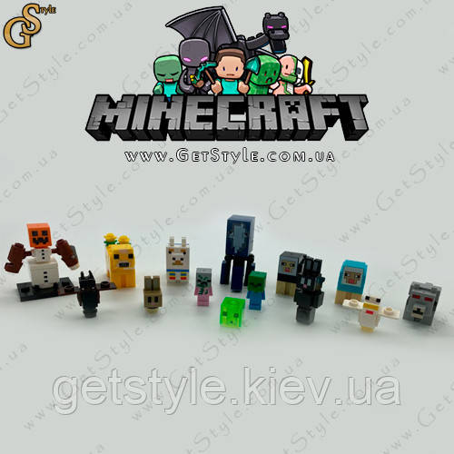 Набір мініфігурок Майнкрафт Minecraft Mix 14 шт., фото 1