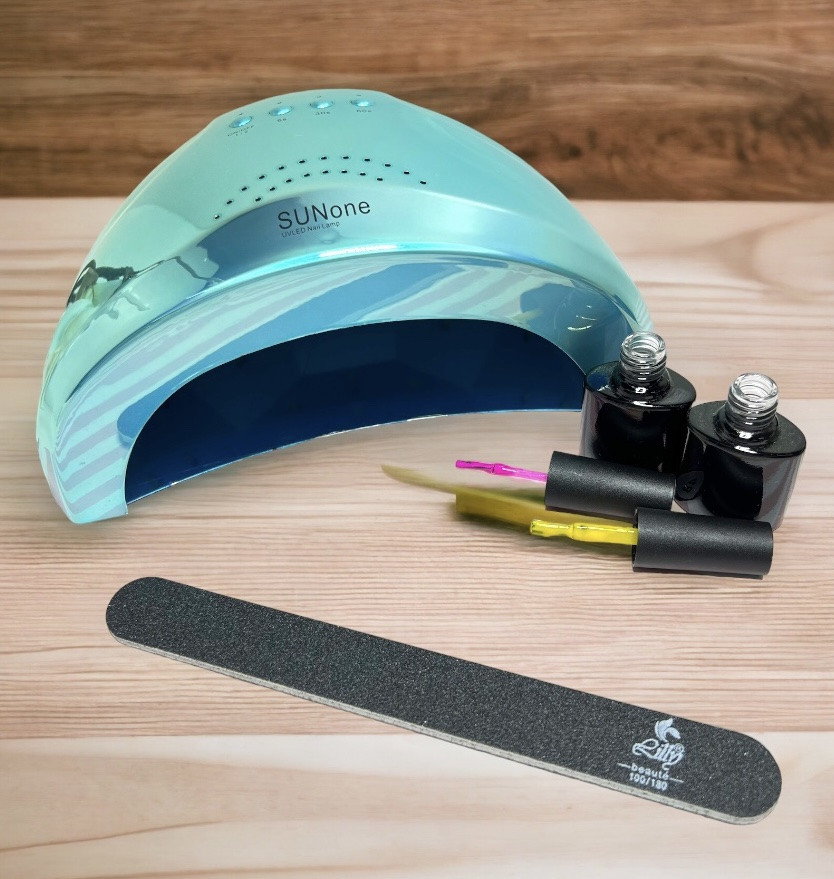 Набір для покриття нігтів гель-лаками з лампою