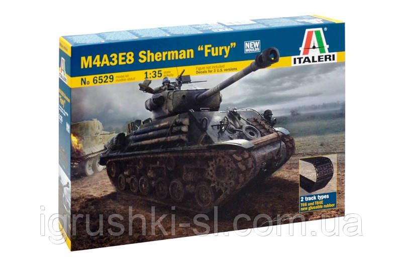 Збірна модель (1:35) Танк M4A3E8 Sherman "Fury"