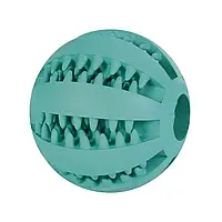 Игрушка для собак Trixie Мяч резина Denta Fun d=5 см Бирюзовый