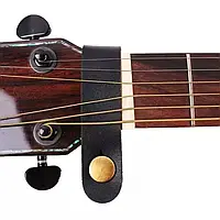 Ремінець-кріплення для гітарного ременя на гриф чорний