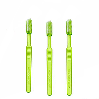 Одноразовые зубные щетки Ampri Med Comfort (зеленые) пропитаны зубной пастой, 100 шт