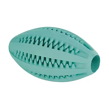 Іграшка для собак Trixie М'яч регбі гума Denta Fun d=11 см Бірюзовий
