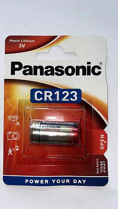 Батарейка літієва CR123A Panasonic Lithium Power 3V, фото 2