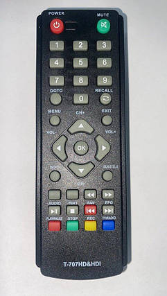Пульт для тюнера GoldMaster T-707 (DVB-T2), фото 2
