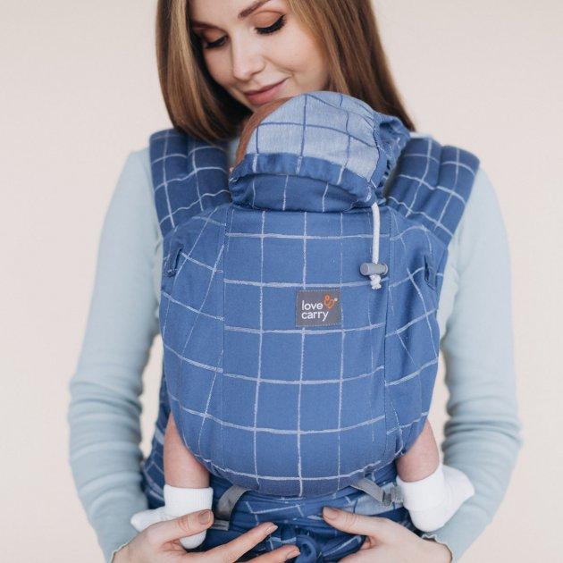 Слінг Love & Carry ЛавТай з народження до 15 кг, синій LC333