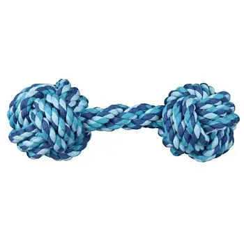 Іграшка для собак Trixie Гантель плетена 20 см Блакитна