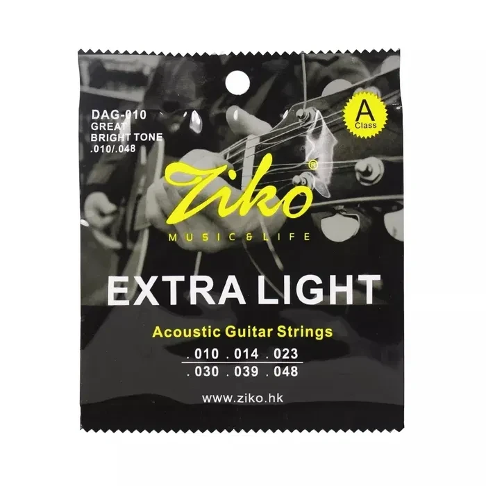 Струни Ziko Extra Light DAG-010 (.010/.048) (бронза)