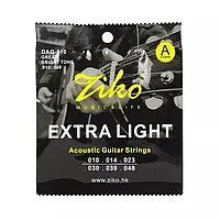Струни Ziko Extra Light DAG-010 (.010/.048) (бронза)