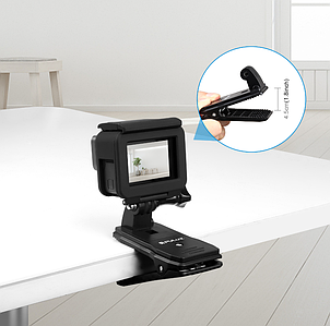 Кріплення прищіпка на рюкзак, кнопку Puluz для екшн камер GoPro, Xiaomi, Sjcam