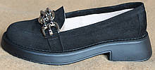 Туфлі жіночі лофери замшеві від виробника модель КС23-270В
