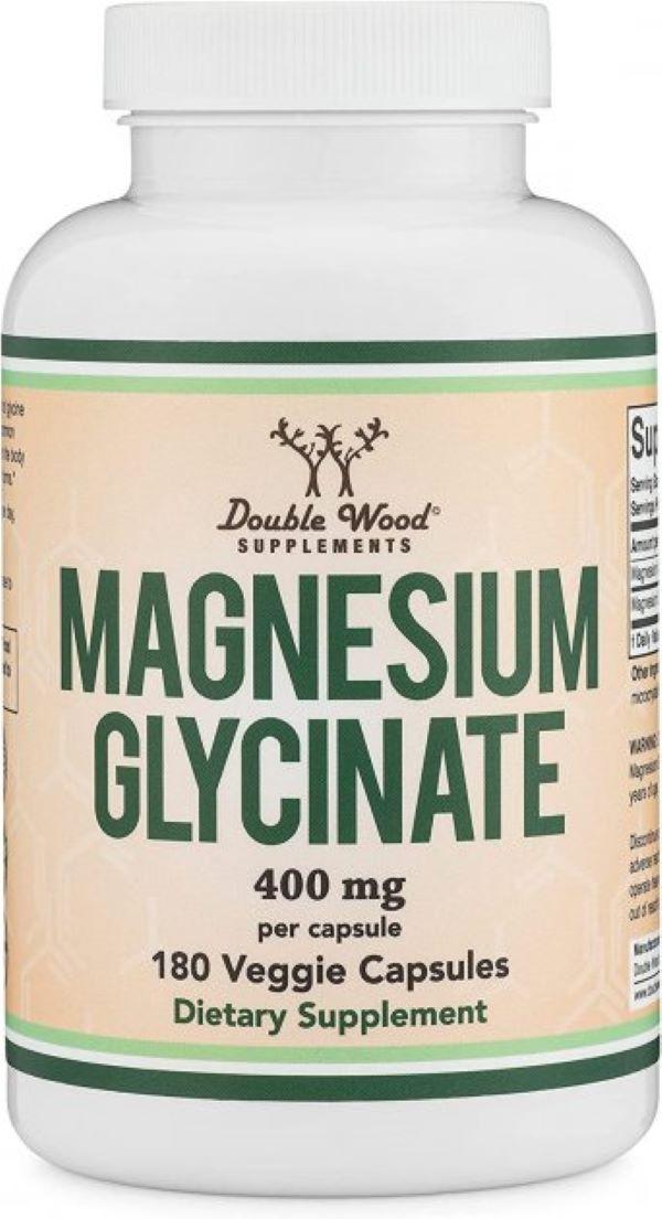Магній Double Wood Magnesium Glycinate 400 mg, 180 capsules