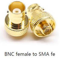 Разъем Адаптер SMA Female - BNC Female гнездо переходник, штекер для радиостанций Q9