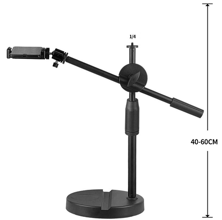 Настільний тримач, штатив для телефона стріла для зйомки зверху з висотою від 40 см до 60 см, фото 2
