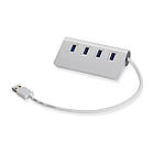 USB-хаб XON SmartHub Pro 4хUSB3.0 Сірий (UHAPM040043G 4996), фото 4