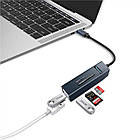 USB-хаб XON SmartLink SD + USB3.0 + 2хUSB2.0 Black (XUCHP051322B), фото 6