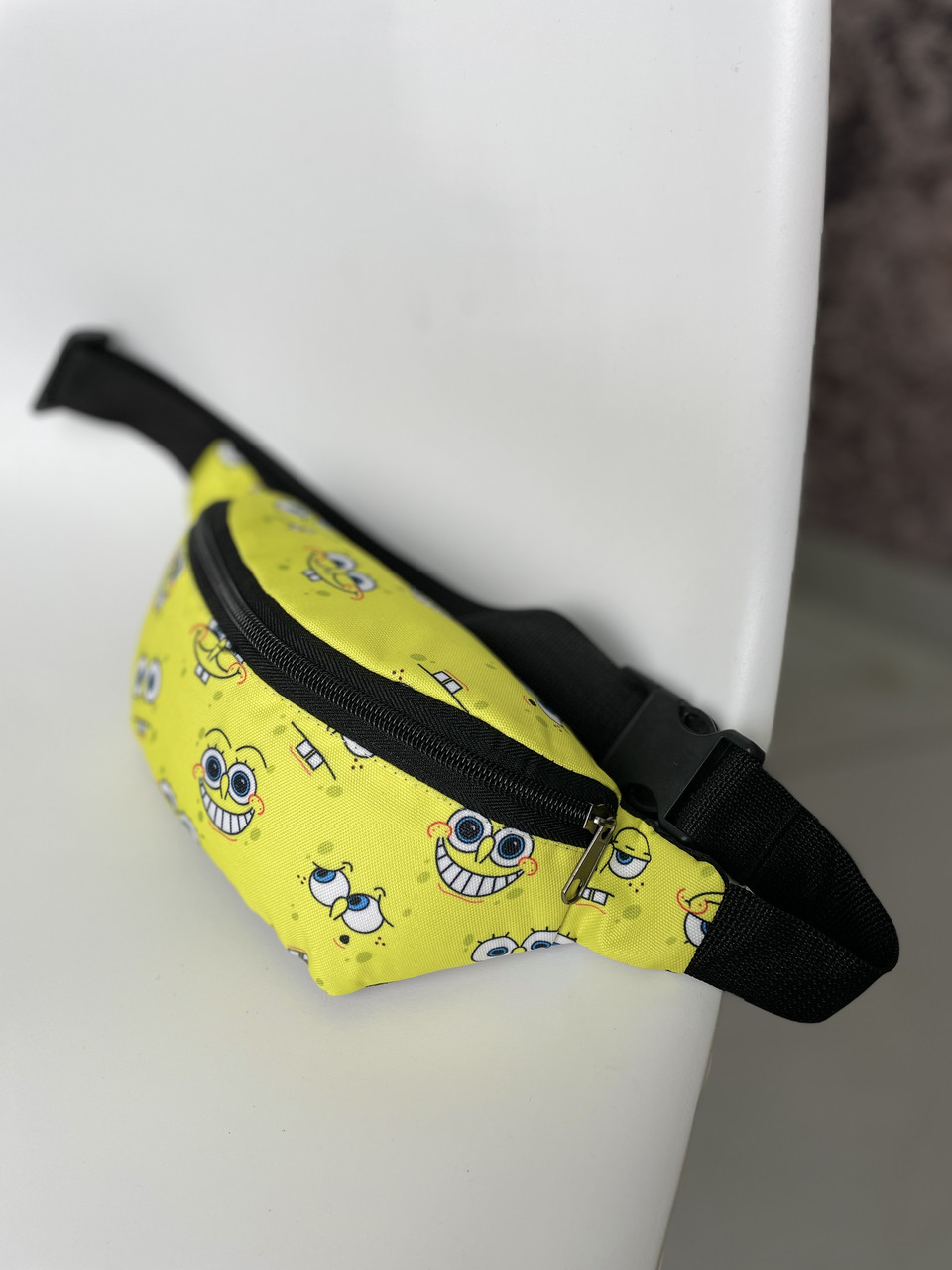 Бананка чоловіча жіноча spongebob жовта сумка на пояс сумка через плече спортивна