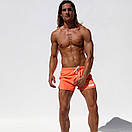 Чоловічі пляжні шорти AQUX помаранчевого кольору, фото 3