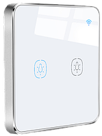 Умный сенсорный выключатель Tervix Pro Line ZigBee Touch Switch (2 клавиши), без нуля, Белый
