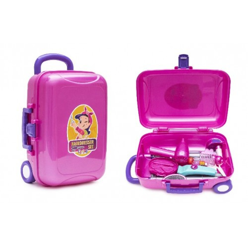 Перукарський набір у валізі з коліщатками р.35*25*14 5см ТМ Оріон арт.199в2