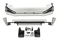 Накладки на передний и задний бампер Modelista V3-LED (2017-) Белый цвет для авто.модел. Toyota Land Cruiser