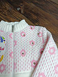 В'язана кофтинка на блискавці Туреччина Розмір 80 см, фото 3