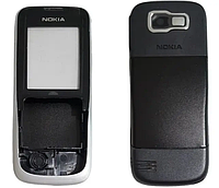 Корпус для мобильного телефона Nokia 2630 Черный-Silver (без клавиатуры)