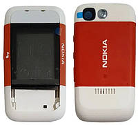 Корпус для мобильного телефона для Nokia 5200 Белый-red