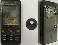 Корпус для мобильного телефона для Sony Ericsson W660 Черный-Gold