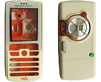 Корпус для мобильного телефона Sony Ericsson W800 Белый-Orange