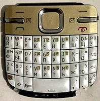 Клавиатура для телефона (для кнопочного телефона) для телефона Nokia C3-00 Белый