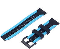 Ремешок для часов Frontier Samsung S3/S4 22mm Черный / Blue