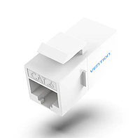 З'єднувач витої пари RJ45 Vention IPVW0 Cat6 Cat5e роз'єм-подовжувач Ethernet White