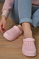 Кроксы женские розового цвета 155995M