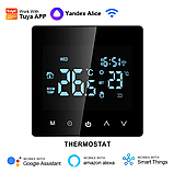 Розумний програмований сенсорний термостат AVATTO TUYA (3A) для газових котлів з WIFI управлінням, фото 2