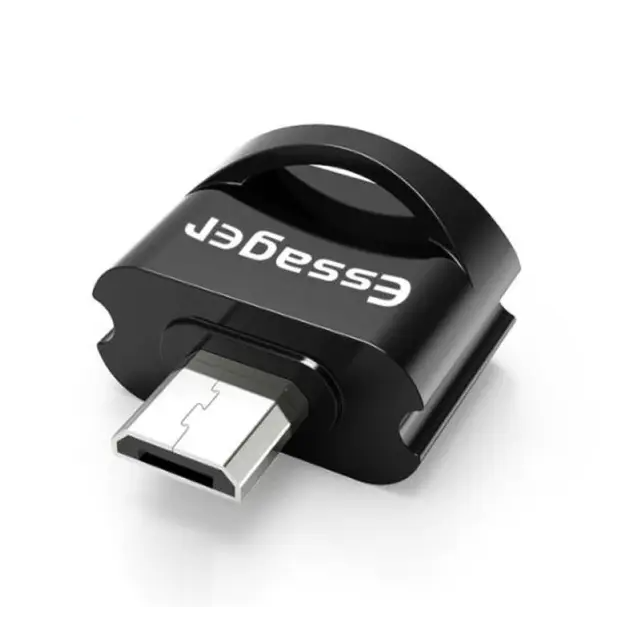 Перехідник OTG ESSAGER USB-на-Micro USB Black