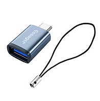 Переходник OTG ESSAGER USB3.0 на Type-C Mini Fast Charge Black