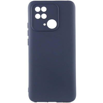 Чехол Silicone Cover Lakshmi Full Camera (A) для Xiaomi Poco C40 Full camera, Синій / Midnight Blue