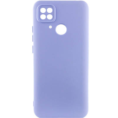 Чехол Silicone Cover Lakshmi Full Camera (A) для Xiaomi Poco C40 Full camera, Бузковий / Dasheen