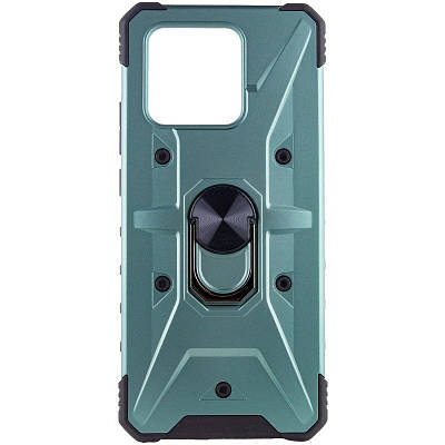 Ударостійкий чохол Pathfinder Ring для Xiaomi Redmi 10C / Poco C40 TPU+PC, Кільце-тримач, Зелений / Green