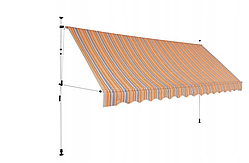 Маркіза 400 х 120 см сині і білі смуги vidaXL