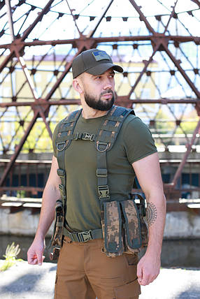 Розвантаження ремінно-плечова з підсумками РПС для АК MAX-SV "АК-8" — 1101, фото 1