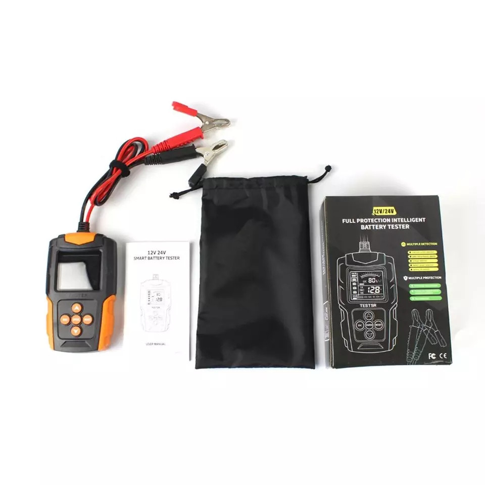Тестер автомобільного акумулятора E-FAST TK-100 12/24 3-200А Orange