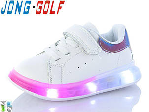 Білі кросівки для дівчаток Jong Golf 10213 Розміри 25 Не світяться, Уцінка!