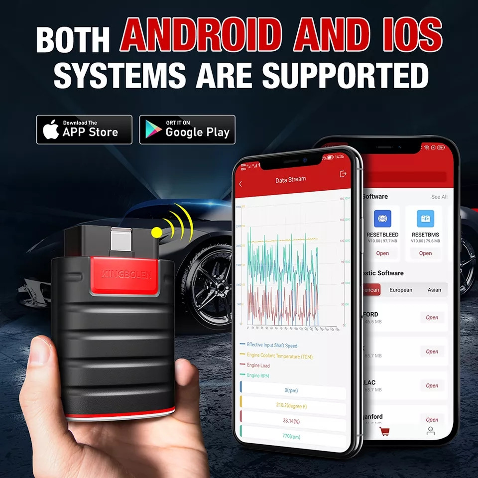 . Автосканер мультимарковий Kingbolen Ediag ( ThinkDiag)