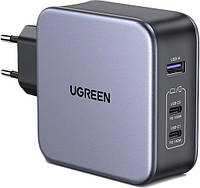 Сетевое зарядное устройство UGREEN CD289 GaN Nexode 140W 1*USB-A+2*USB-C EU + кабель USB C to C (2m)