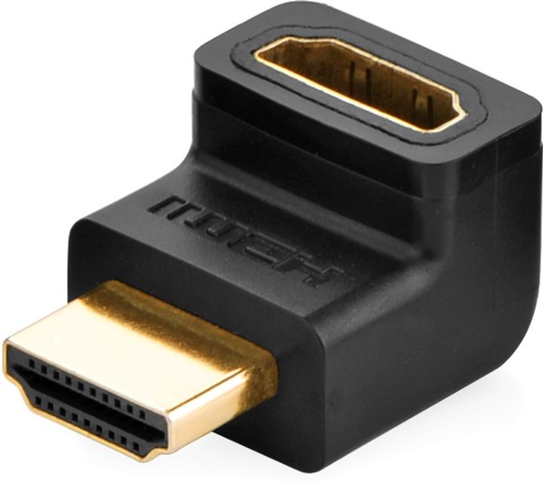 Адаптер Ugreen HD112 HDMI Male to Female Adapter Black Down (20109), фото 1